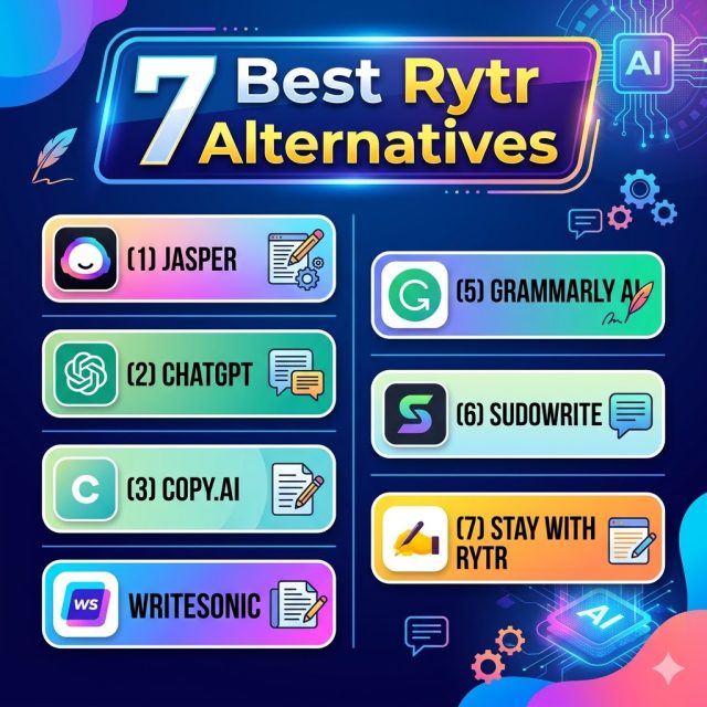 7 Best Rytr Alternatives