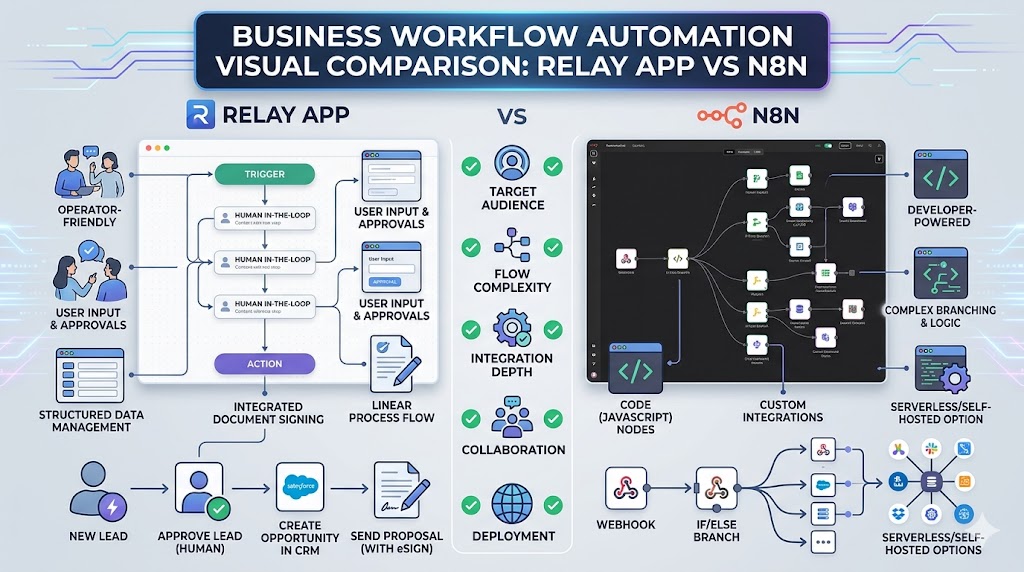 Relay app vs n8n comparison