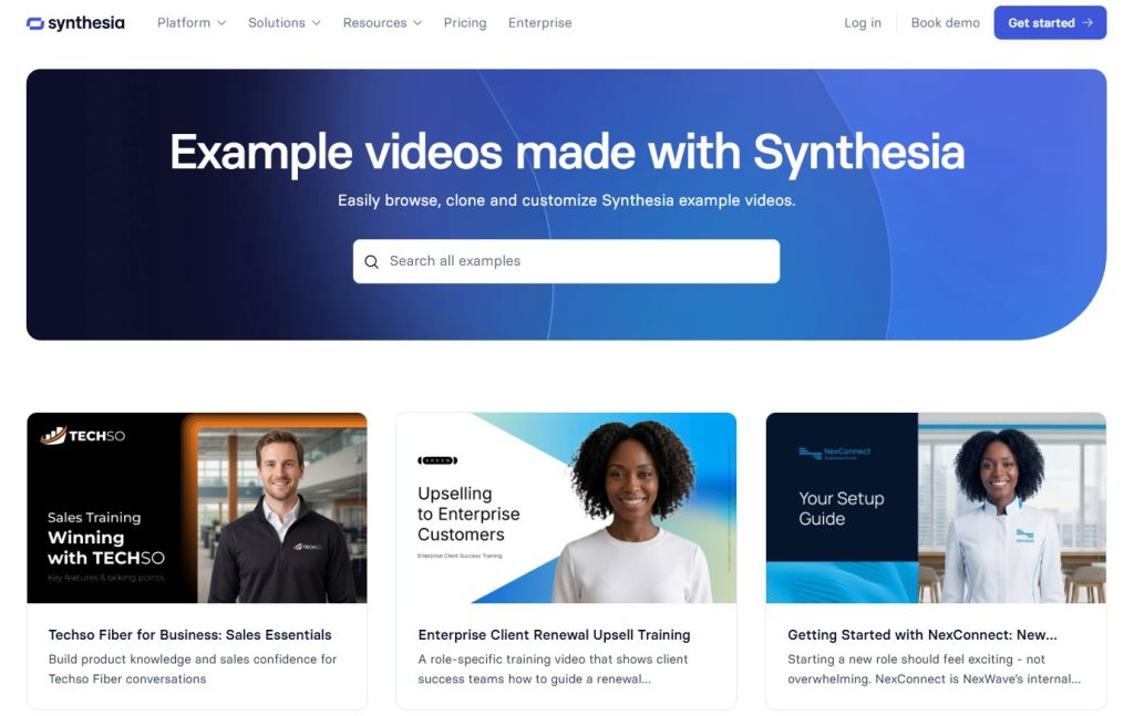 Synthesia AI video example
