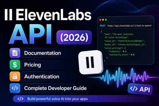ElevenLabs API (2026): Documentation, Pricing, Authentication & Complete Developer Guide ElevenLabs API